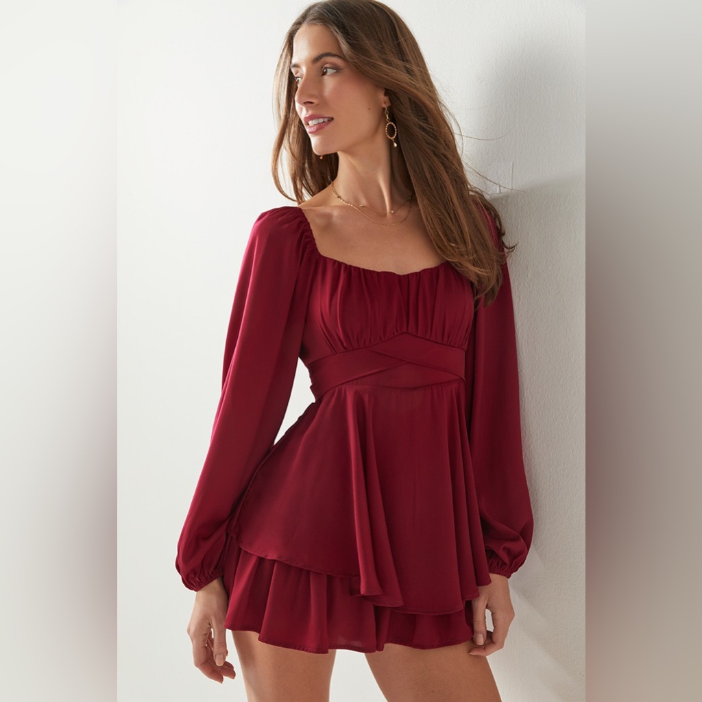 Mi Ami Kelli Ruffle Skirt Romper